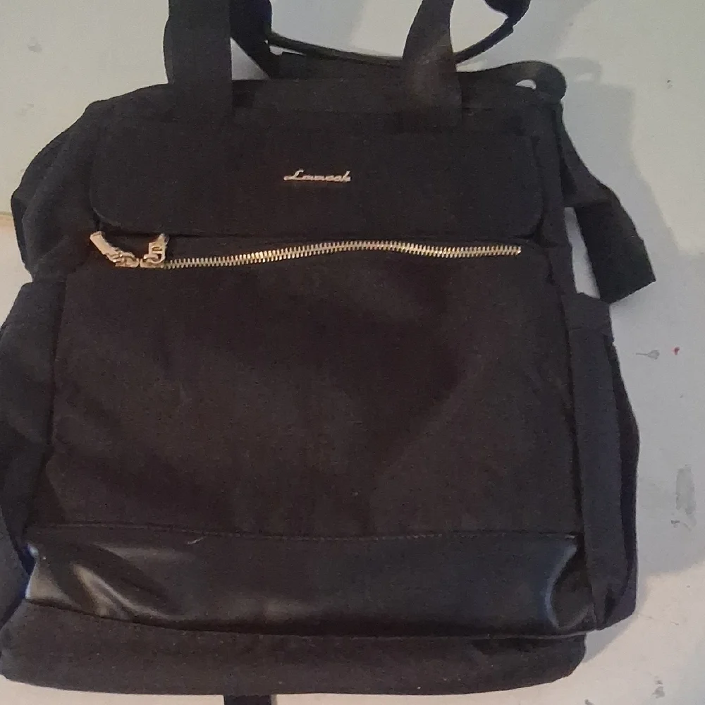 NWOT LOVEVOOK Black & Gold Wide Open Laptop Backpack